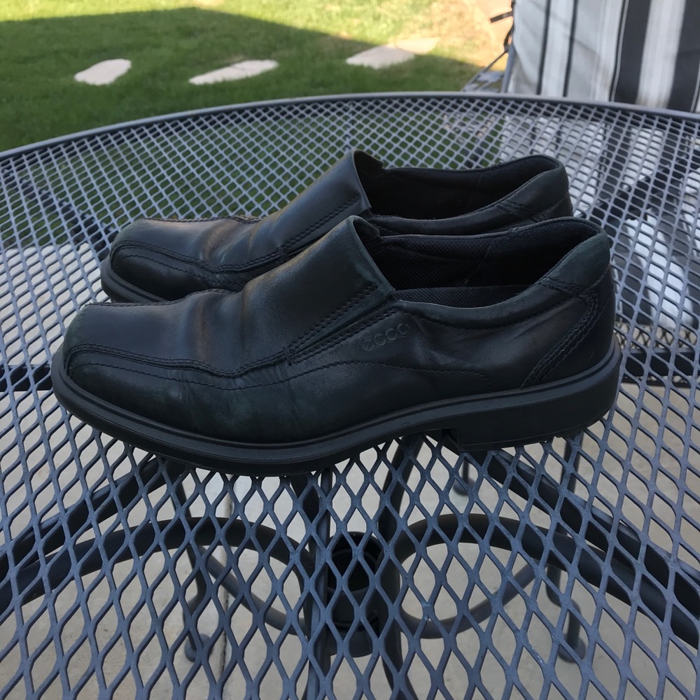 Ecco men’s black leather shoes